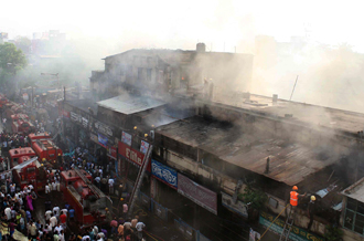 Hatibagan market fire