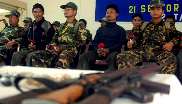 Manipur militants lay down arms