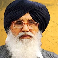 Punjab Chief Minister Parkash Singh Badal