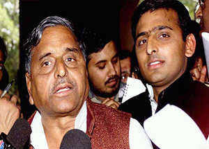 Mulayam singh and akhilesh yadav