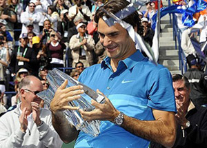 Federer claims fourth Indian Wells title