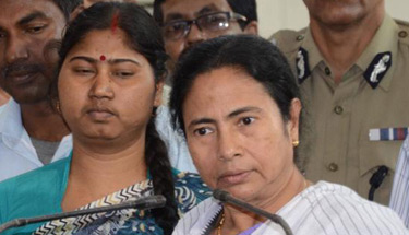 Suchitra Mahato (left) after surrendering