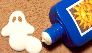 Use sunscreen, but lightly