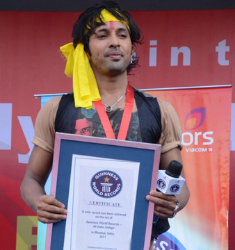 Terence dances his way to Guinness record again 